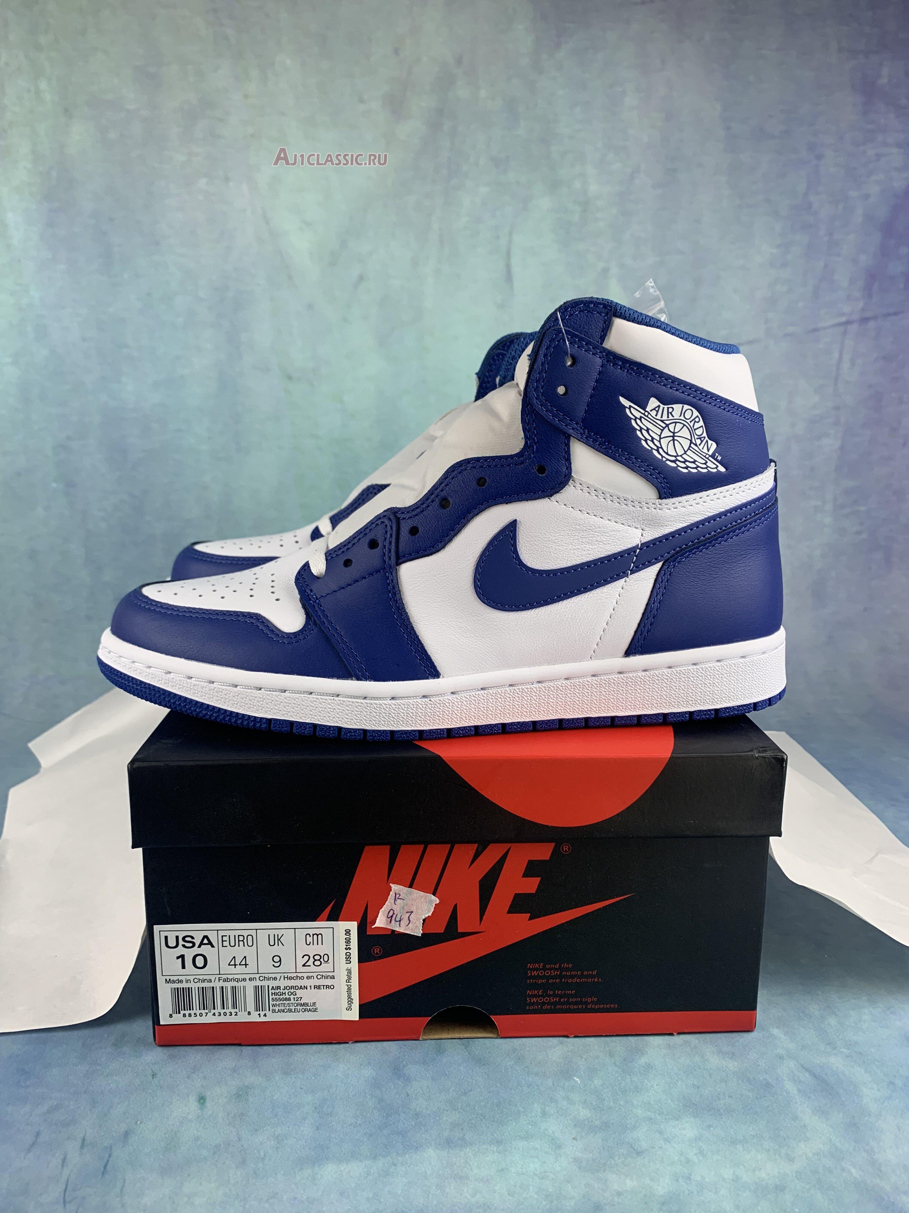 Air Jordan 1 Retro High OG "Storm Blue" 555088-127-2