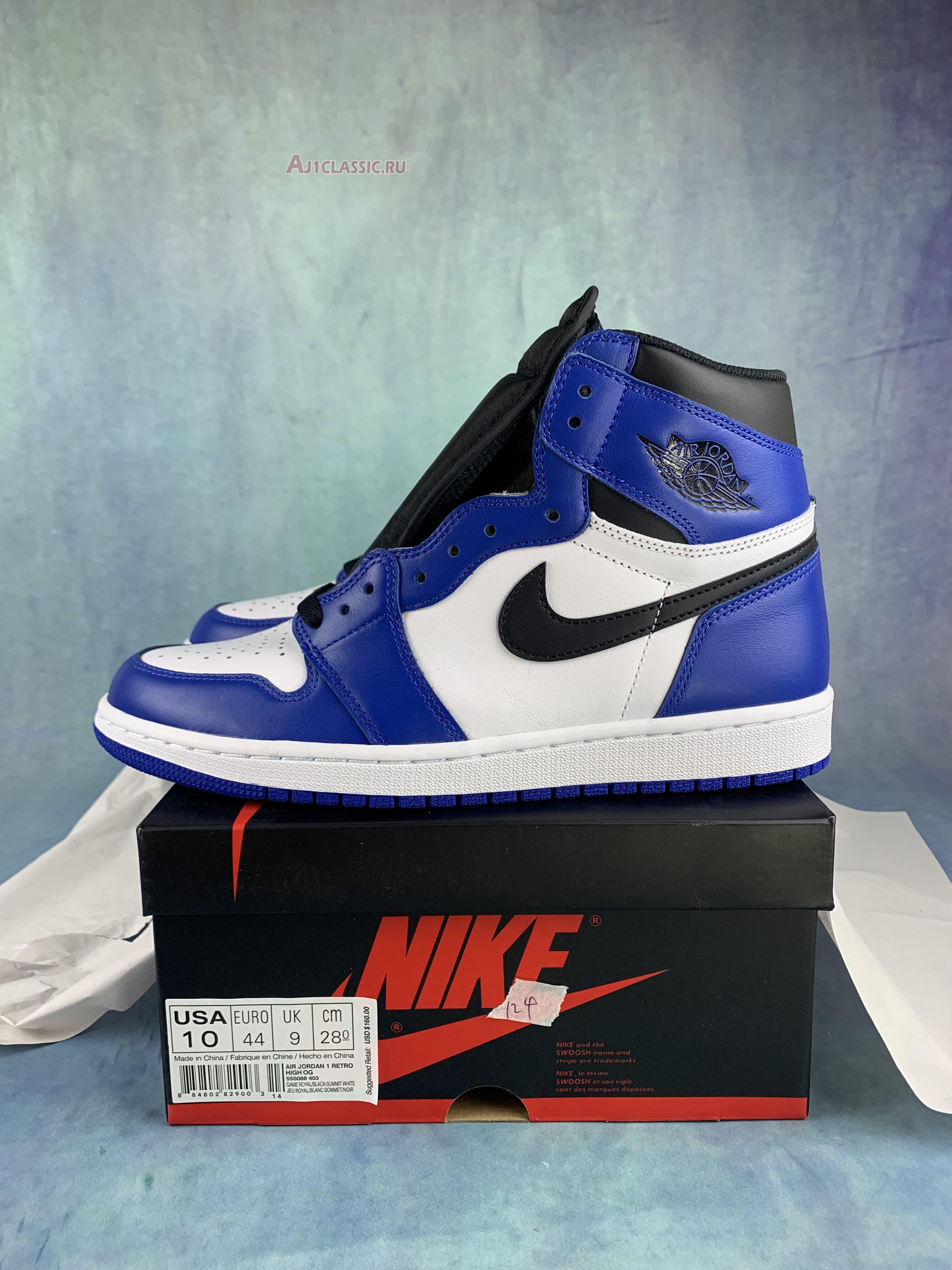 New Air Jordan 1 Retro High OG "Game Royal" 555088-403-2 Shoes