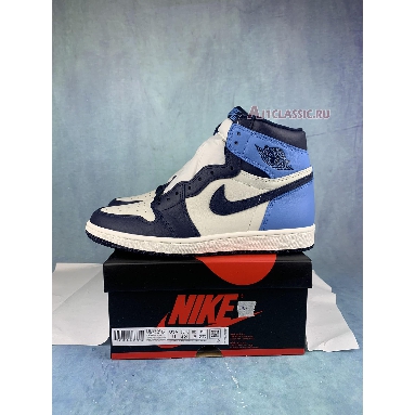 Air Jordan 1 Retro High OG Obsidian 555088-140-2 Sail/Obsidian/University Blue Sneakers