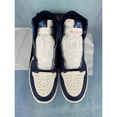 Air Jordan 1 Retro High OG Obsidian 555088-140-2 Sail/Obsidian/University Blue Sneakers