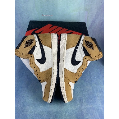 Air Jordan 1 Retro High OG Rookie of the Year 555088-700-2 Gold Harvest/Black-Sail Sneakers