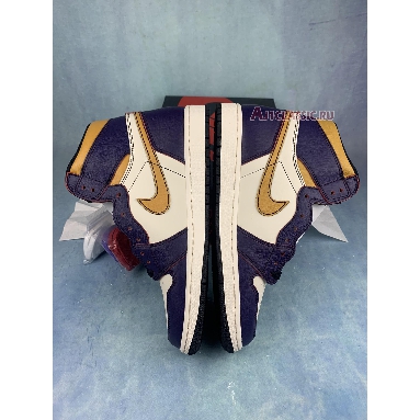 Nike SB x Air Jordan 1 LA to Chicago CD6578-507-2 Court Purple/Sail-University Gold-Black Mens Womens Shoes