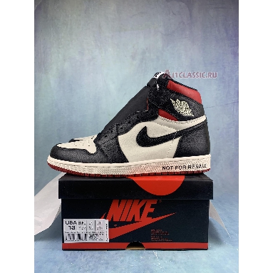 Air Jordan 1 Retro High OG Not For Resale 861428-106-3 Sail/Black-Varsity Red Sneakers