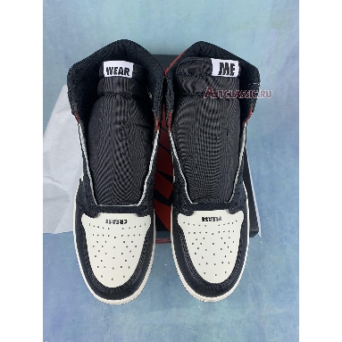 Air Jordan 1 Retro High OG Not For Resale 861428-106-3 Sail/Black-Varsity Red Mens Womens Shoes