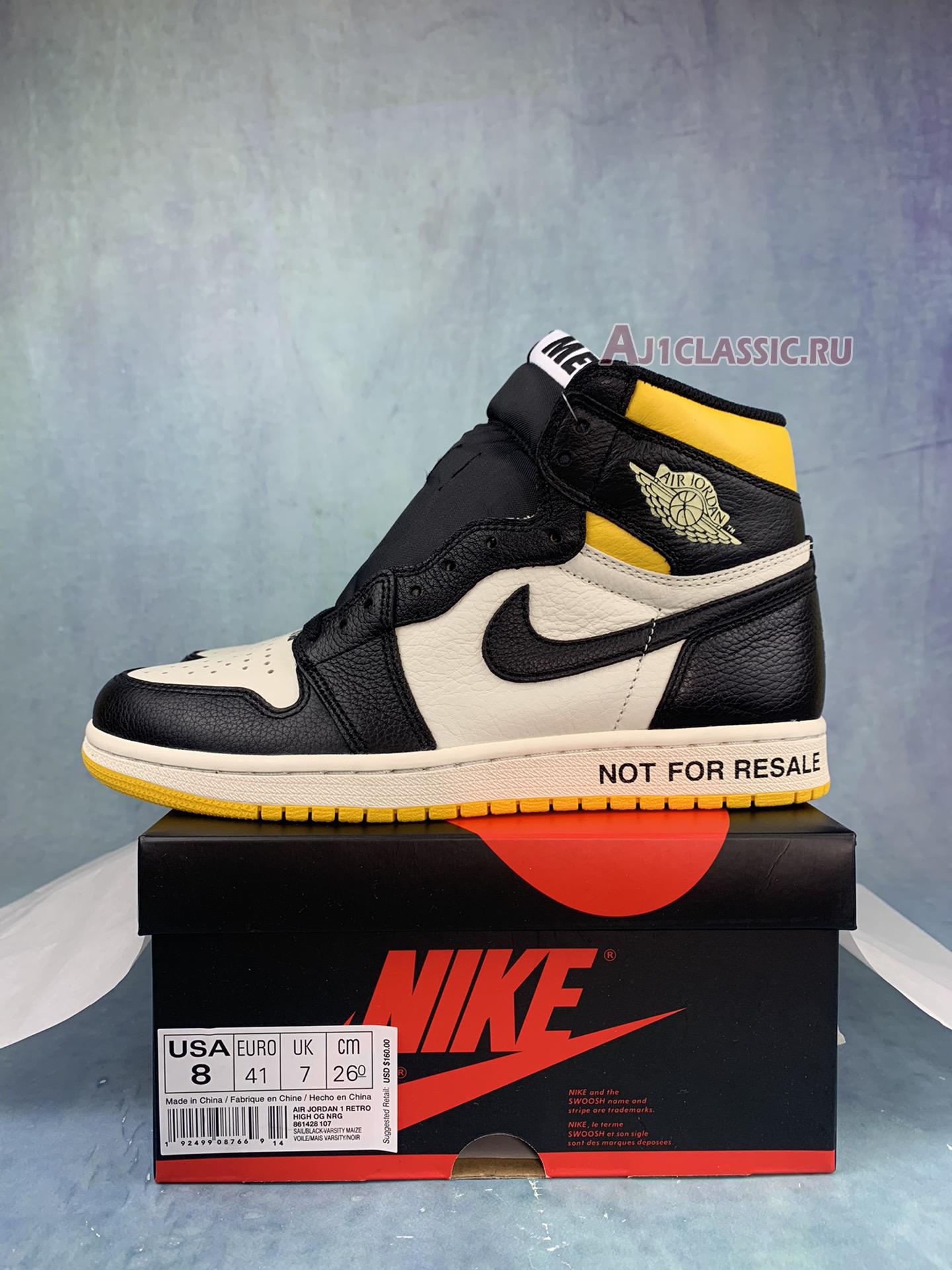 New Air Jordan 1 Retro High OG NRG "Not For Resale" 861428-107-2 Shoes