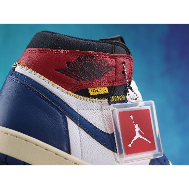 Union LA x Air Jordan 1 Retro High NRG Storm Blue BV1300-146-2 White/Storm Blue/Varsity Red/Black Mens Womens Shoes