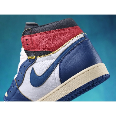 Union LA x Air Jordan 1 Retro High NRG Storm Blue BV1300-146-2 White/Storm Blue/Varsity Red/Black Mens Womens Shoes