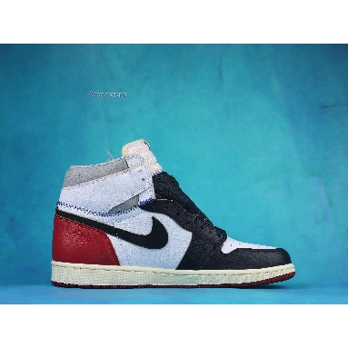 Union LA x Air Jordan 1 Retro High NRG Black Toe BV1300-106-2 White/Black/Varsity Red/Wolf Grey Mens Womens Shoes