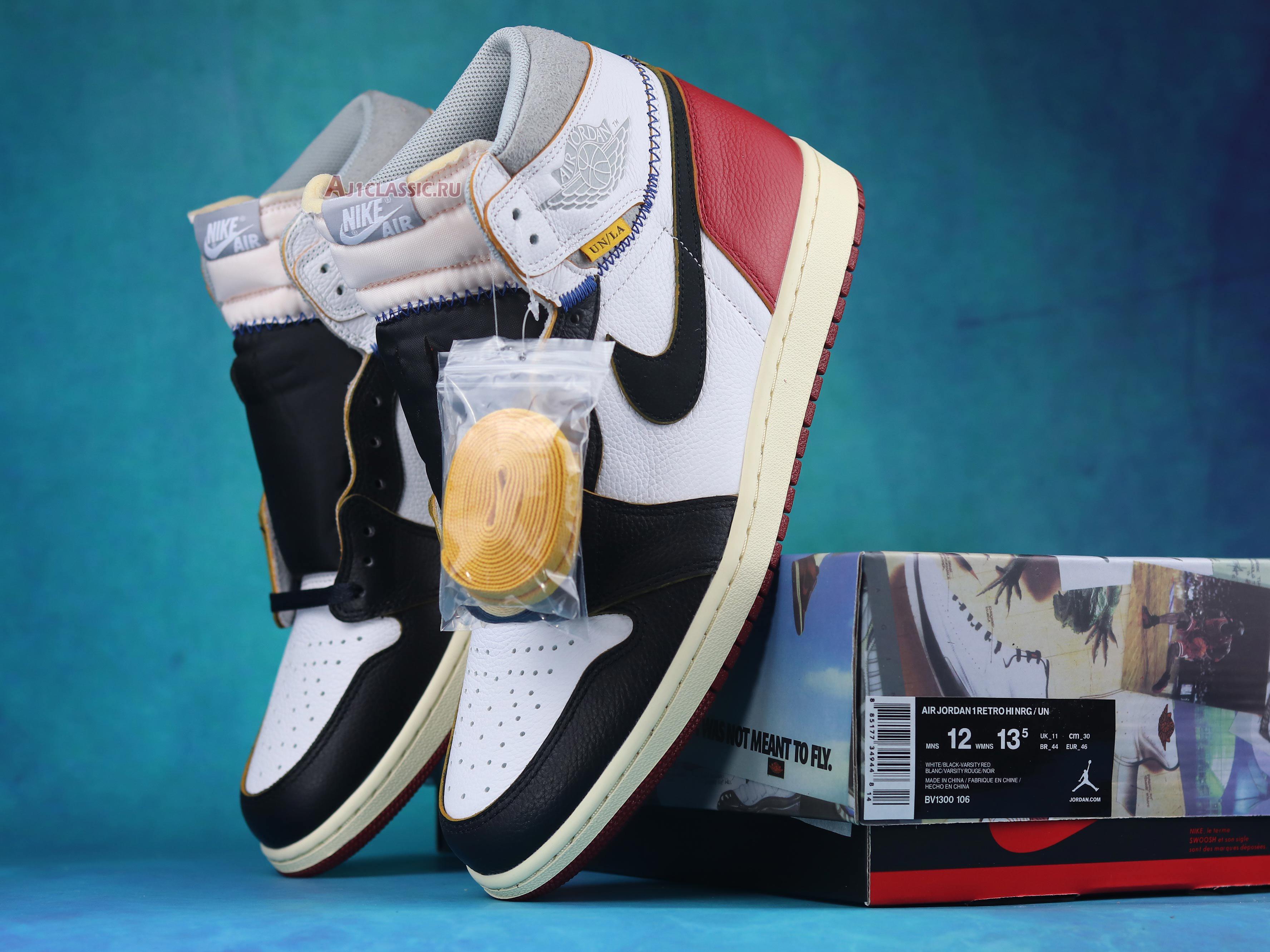 New Union LA x Air Jordan 1 Retro High NRG "Black Toe" BV1300-106-2 Shoes