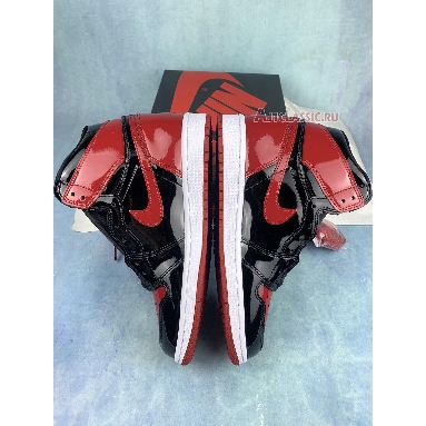 Air Jordan 1 Retro High OG Patent Bred 555088-063-2 Black/White/Varsity Red Sneakers