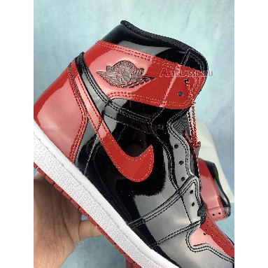 Air Jordan 1 Retro High OG Patent Bred 555088-063-2 Black/White/Varsity Red Sneakers