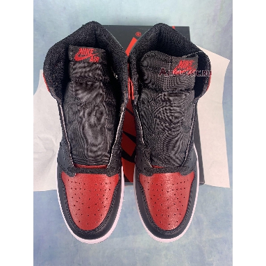 Air Jordan 1 Retro High OG Banned 555088-001-2 Black/Varsity Red-White Mens Womens Shoes