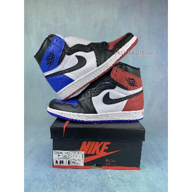 Air Jordan 1 Retro High OG Top 3 555088-026-2 Black/Varsity Red-Varsity Royal Sneakers