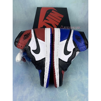 Air Jordan 1 Retro High OG Top 3 555088-026-2 Black/Varsity Red-Varsity Royal Mens Womens Shoes