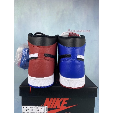 Air Jordan 1 Retro High OG Top 3 555088-026-2 Black/Varsity Red-Varsity Royal Sneakers