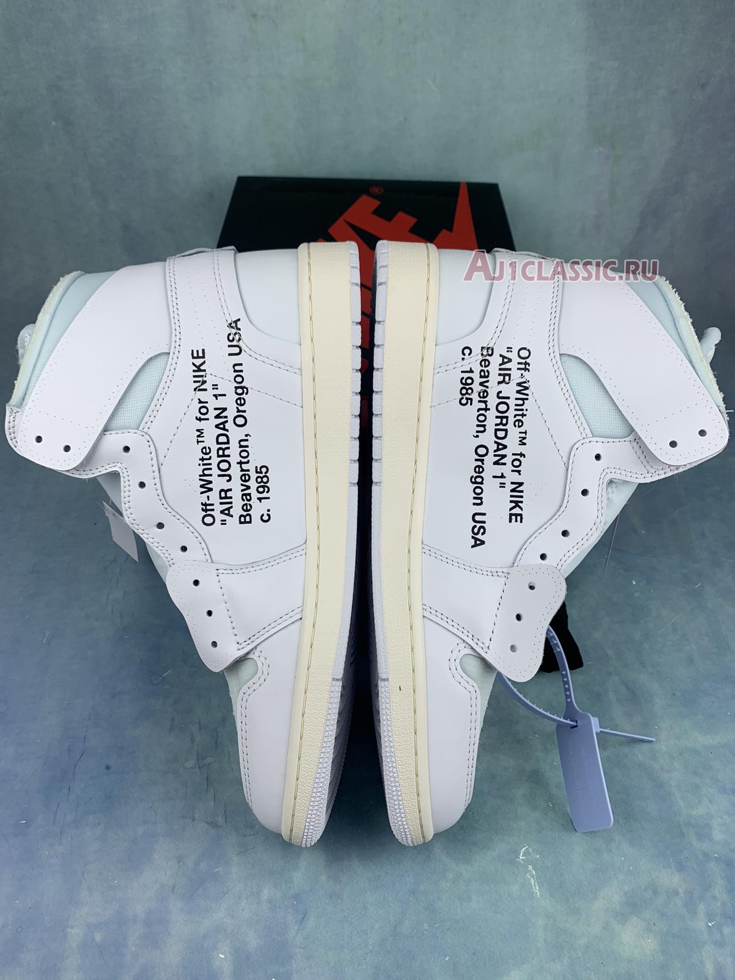 New Off-White x Air Jordan 1 Retro High OG "White" AQ0818-100-3 Shoes