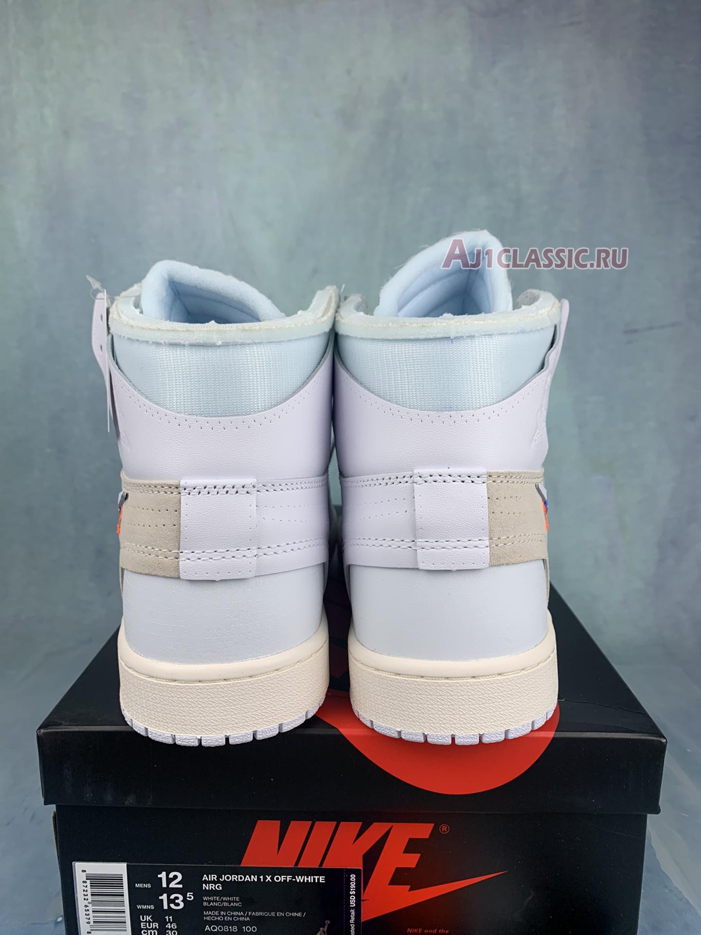 New Off-White x Air Jordan 1 Retro High OG "White" AQ0818-100-3 Shoes