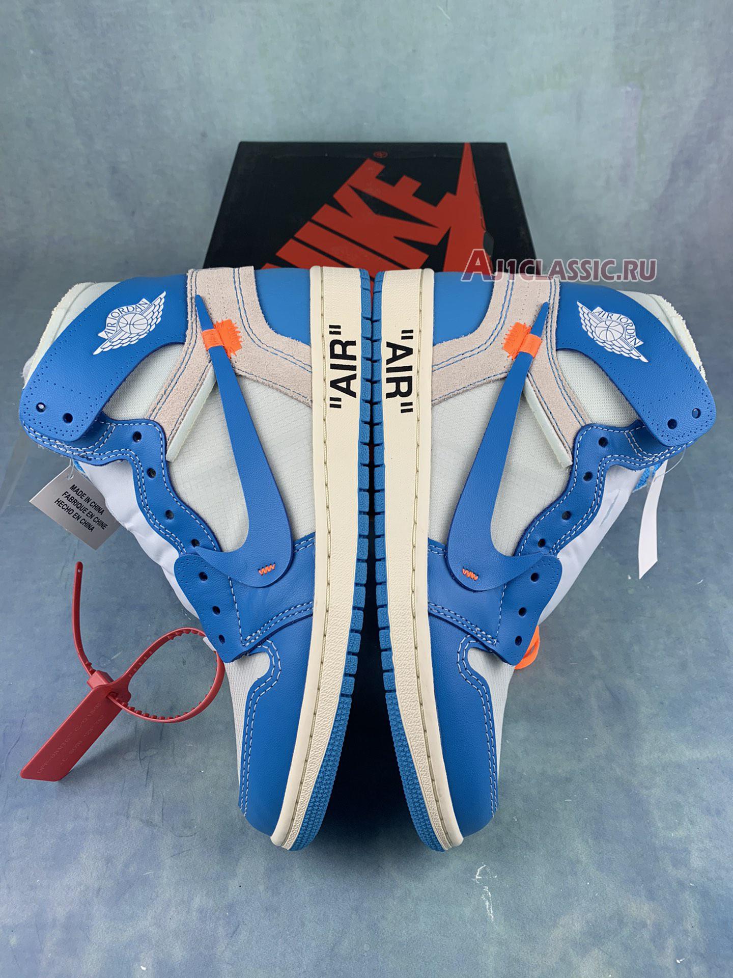 New Off-White x Air Jordan 1 Retro High OG "UNC" AQ0818-148-3 Shoes