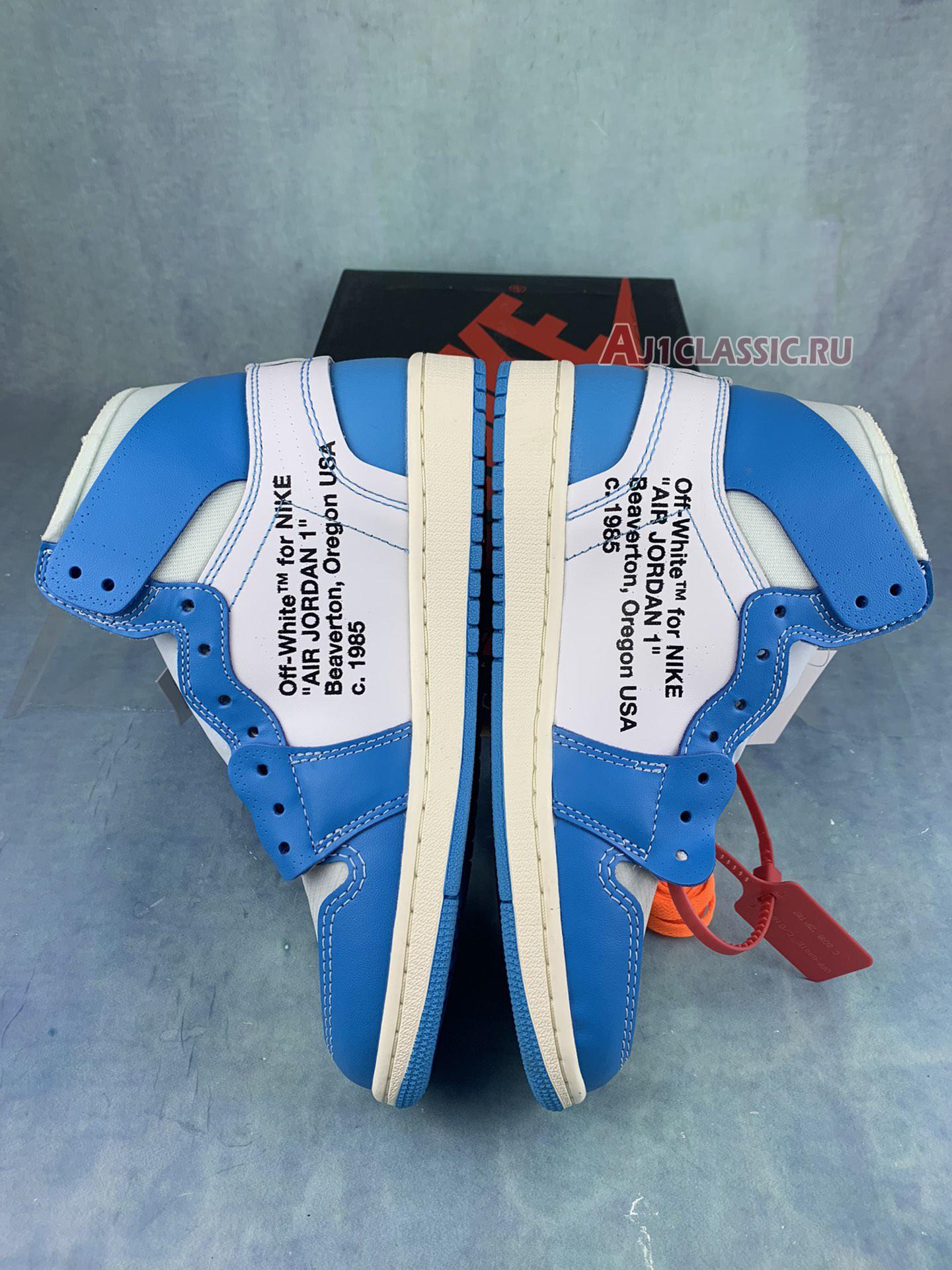 New Off-White x Air Jordan 1 Retro High OG "UNC" AQ0818-148-3 Shoes