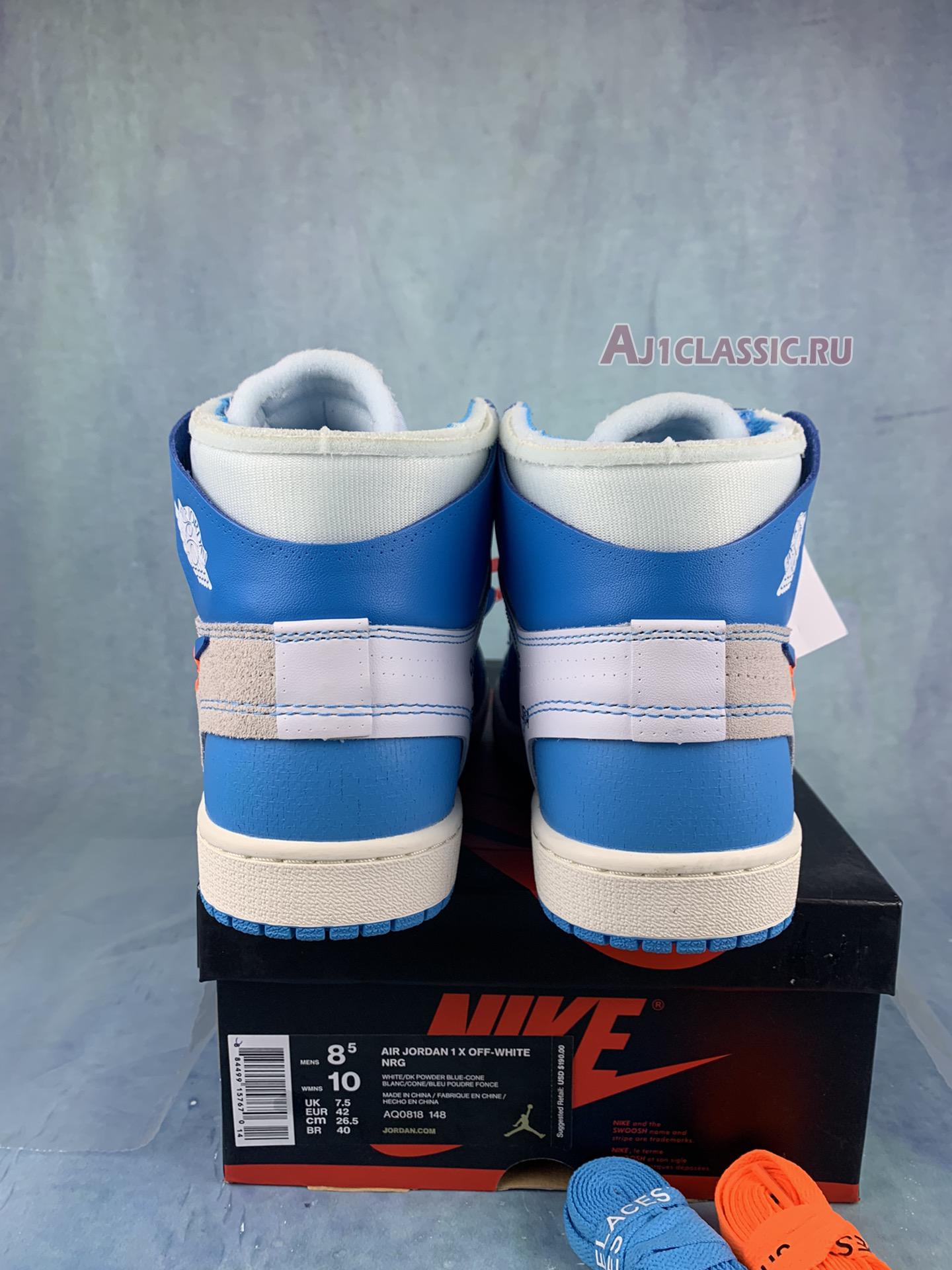 New Off-White x Air Jordan 1 Retro High OG "UNC" AQ0818-148-3 Shoes