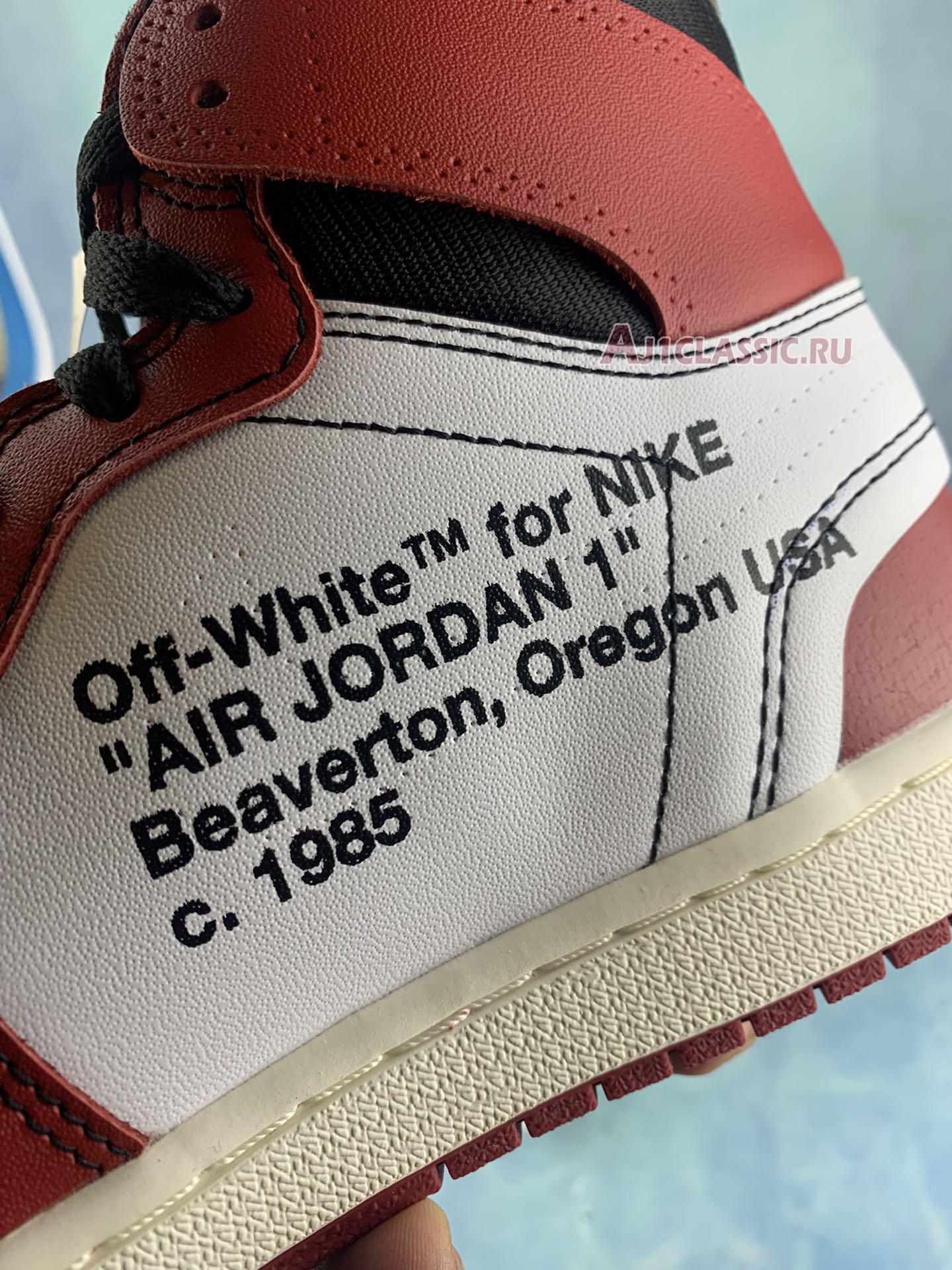 New Off-White x Air Jordan 1 Retro High OG "Chicago" AA3834-101-2 Shoes