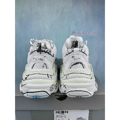 Balenciaga Triple S Sneaker White Black Blue 536737 W3SRB 9014 White/Black/Blue Sneakers