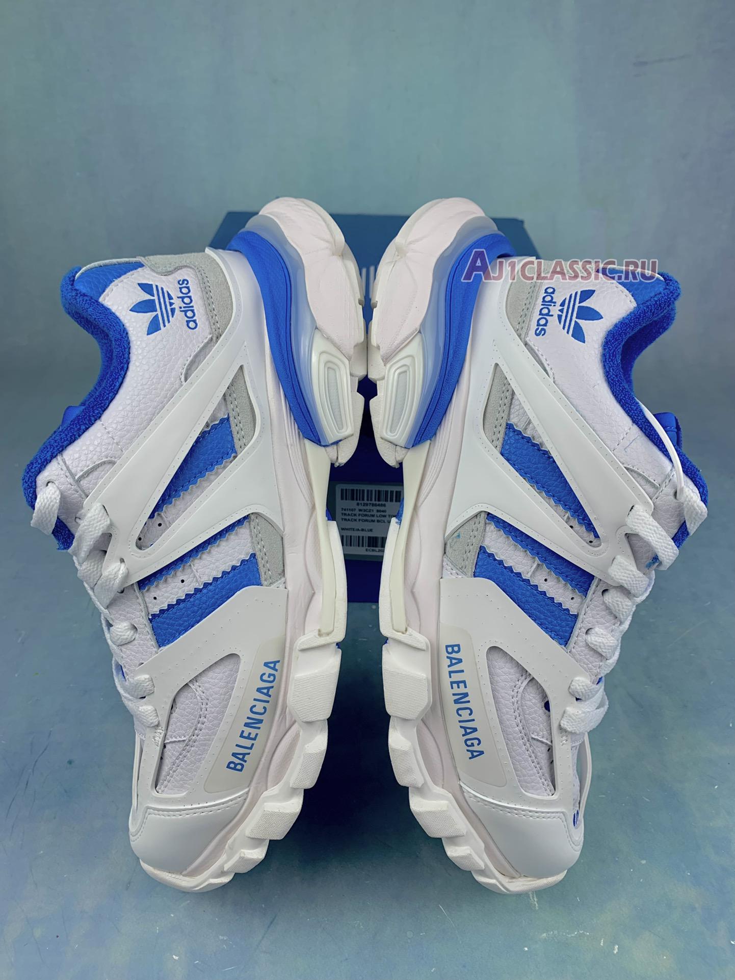 New Balenciaga Adidas Track Forum Low Top Sneaker "White Blue" 741107 W3CZ 19040 Shoes