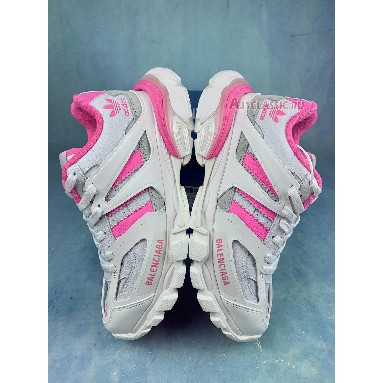 Balenciaga Adidas Track Forum Low Top Sneaker White Neon Pink 741106 W3CZ 19050 White/Neon Pink Sneakers