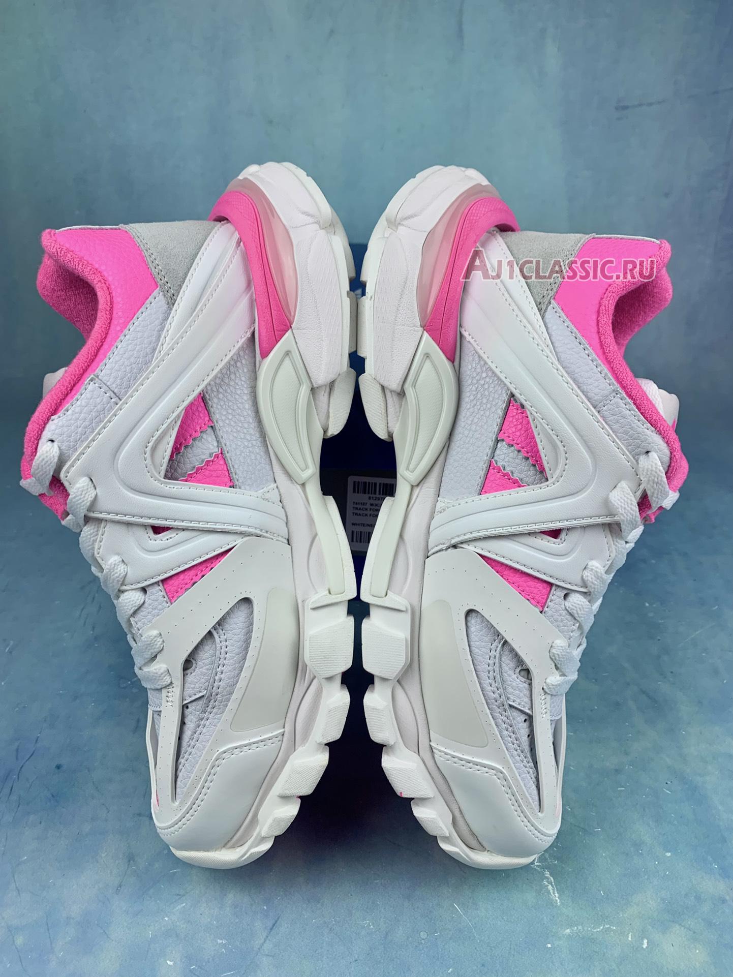 Balenciaga Adidas Track Forum Low Top Sneaker "White Neon Pink" 741106 W3CZ 19050