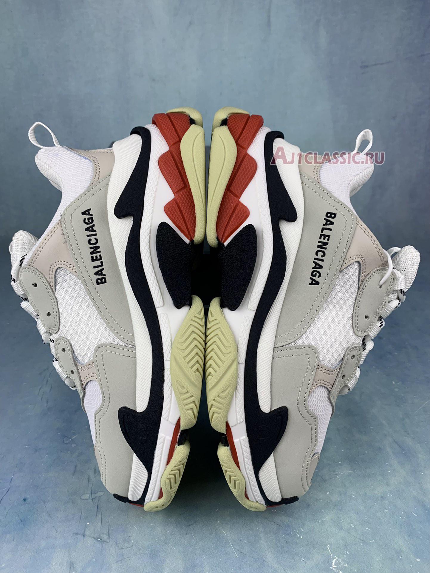 New Balenciaga Triple S Sneaker "White Black Red" 533882 W09E1 9000 Shoes