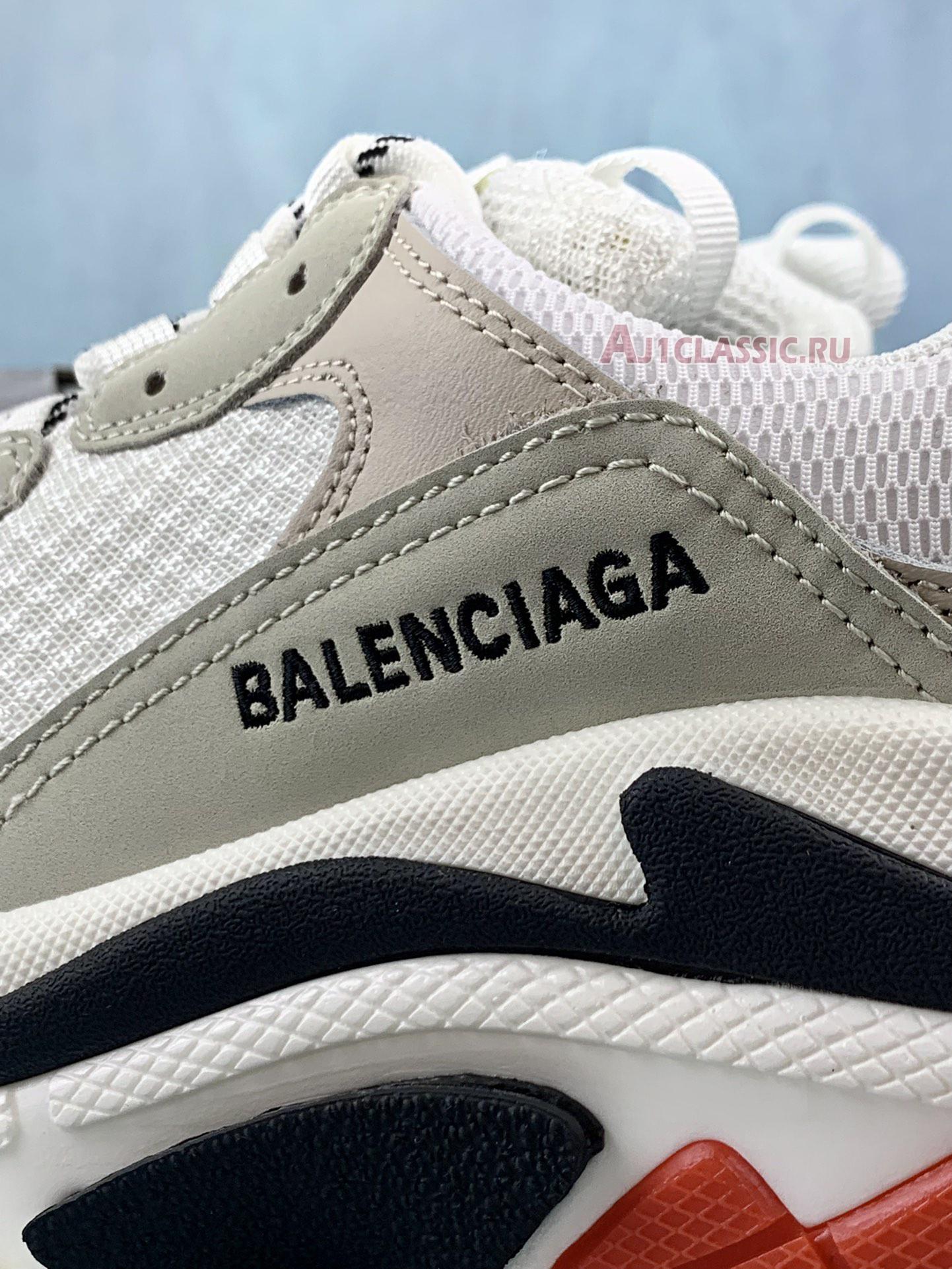 New Balenciaga Triple S Sneaker "White Black Red" 533882 W09E1 9000 Shoes