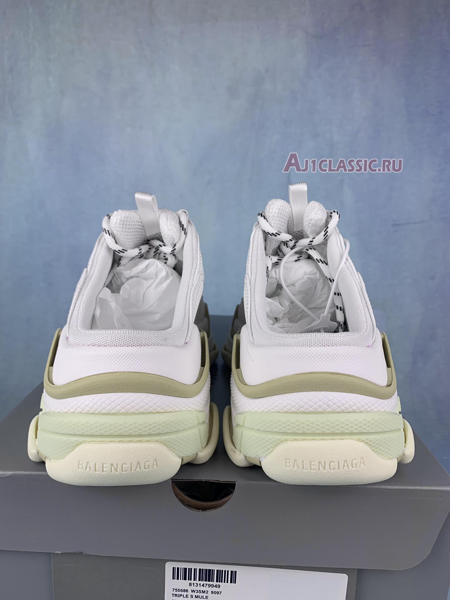 Balenciaga Triple S Mule "White" 755686 W3SM 29097