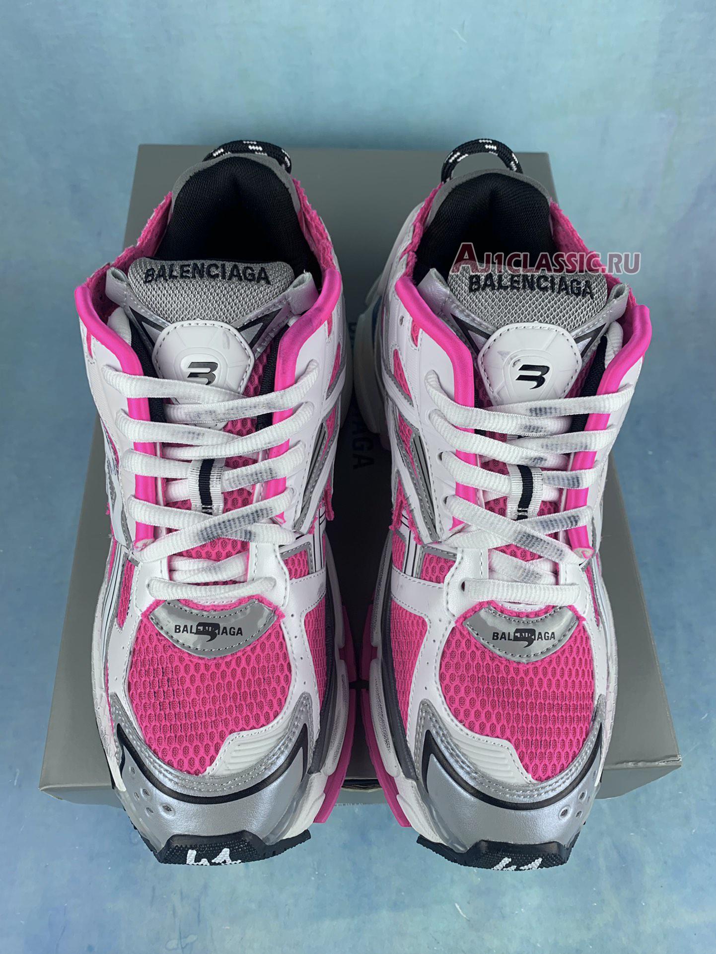 Balenciaga Runner Sneaker "White Neon Pink" 677402 W3RBN 9155