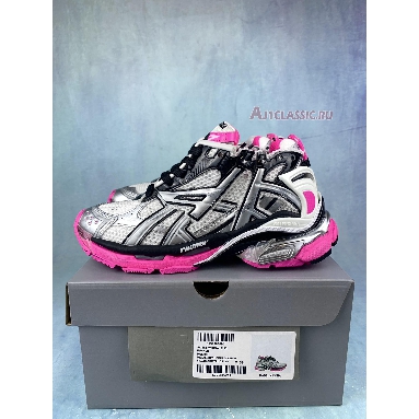 Balenciaga Runner Sneaker Silver Black Pink 677402 W3RBW 9155 Silver/Black/Fluo Pink Sneakers