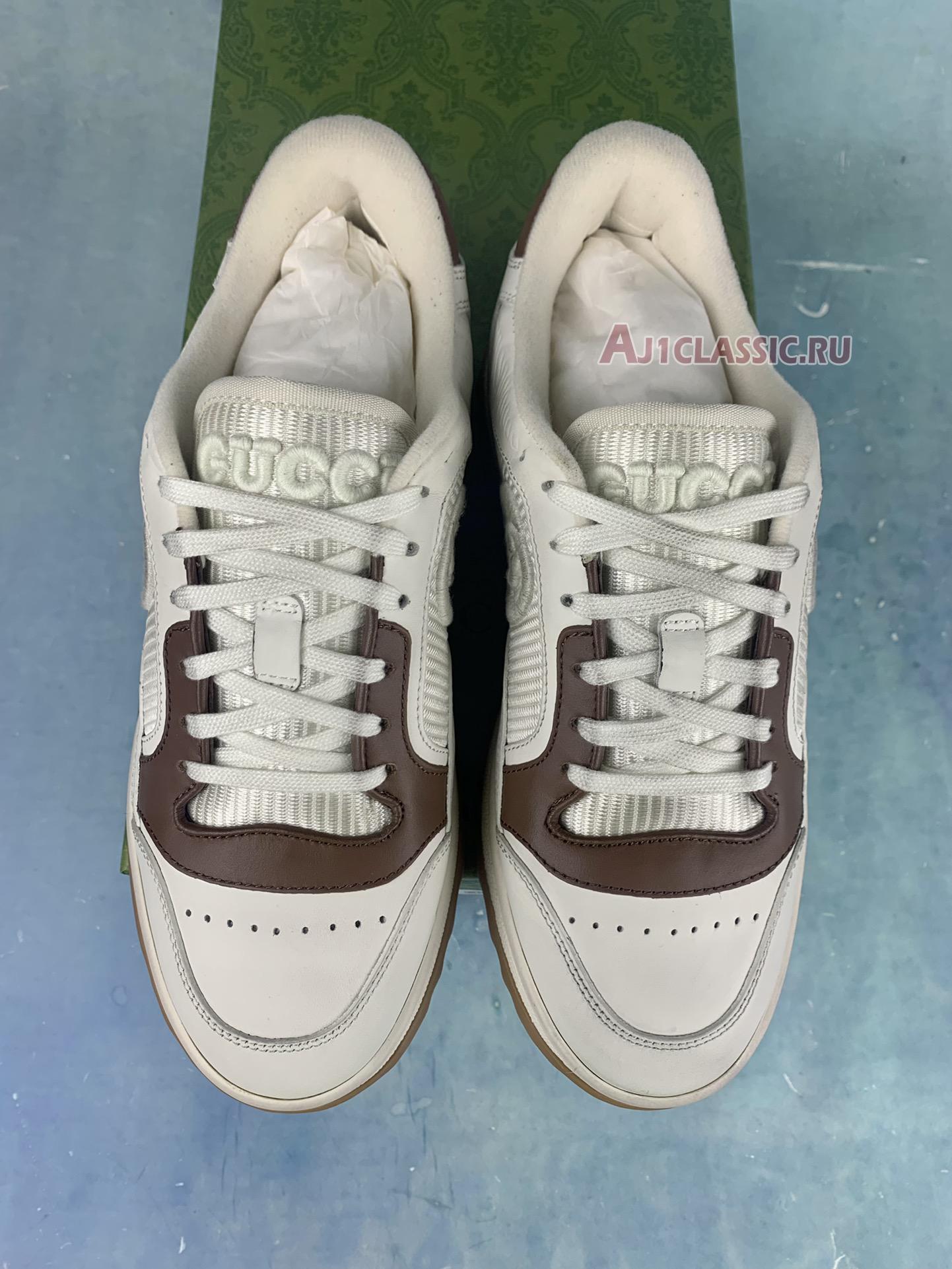 Gucci MAC80 Sneaker "Off White Brown" 741656 AAB79 9155