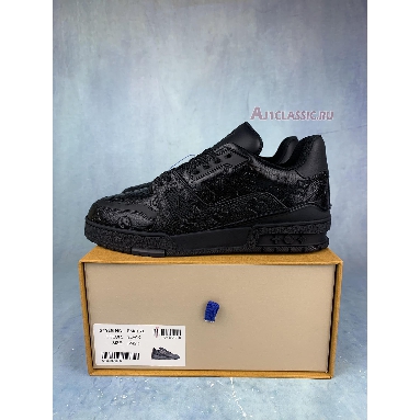 Louis Vuitton Trainer Sneaker Embossed Monogram - Black 1A7WER Black/Black Sneakers