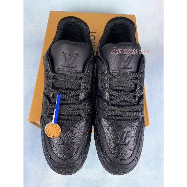 Louis Vuitton Trainer Sneaker Embossed Monogram - Black 1A7WER Black/Black Sneakers