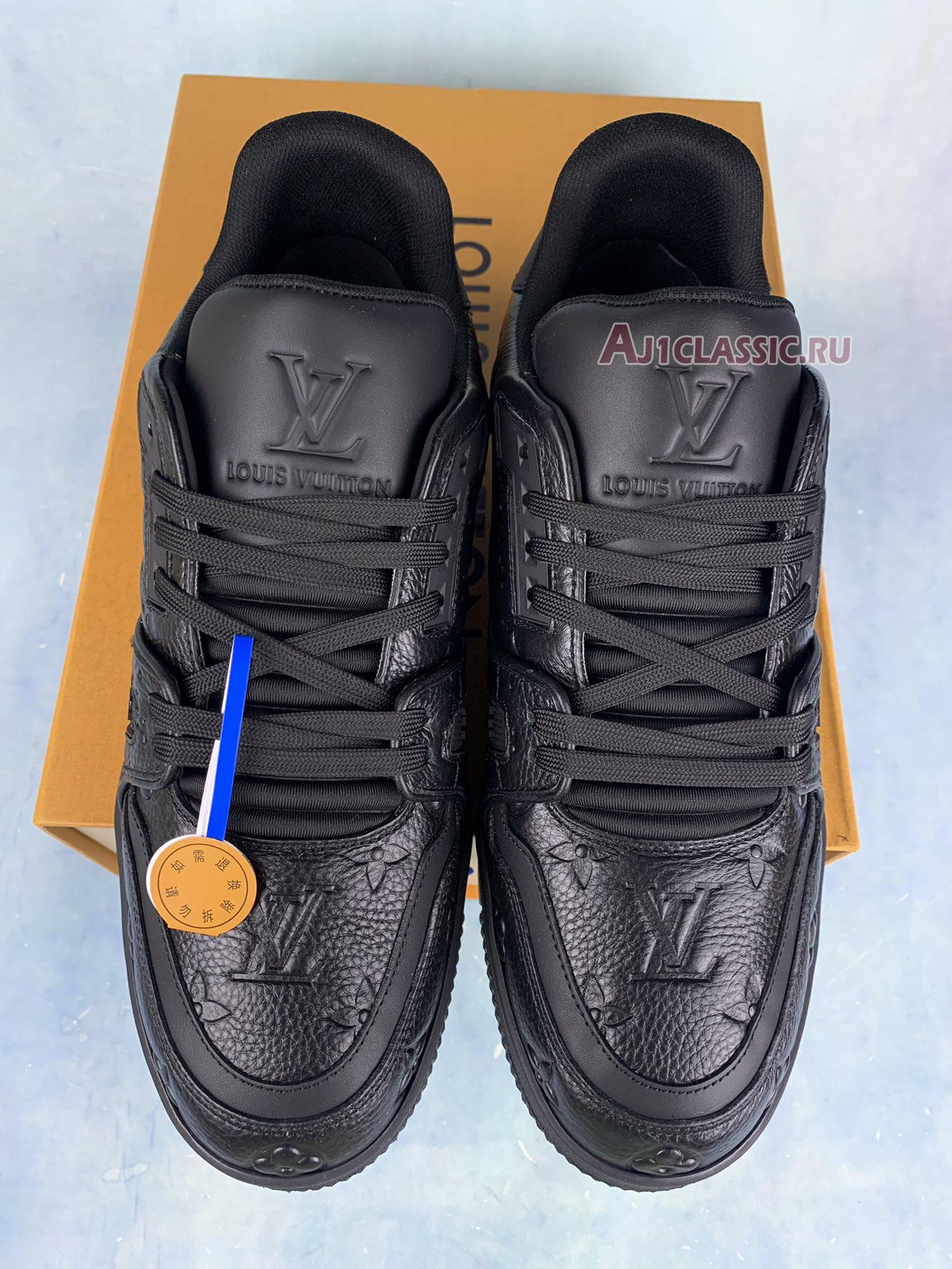 Louis Vuitton Trainer Sneaker "Embossed Monogram - Black" 1A7WER