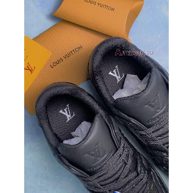 Louis Vuitton Trainer Sneaker Embossed Monogram - Black 1A7WER Black/Black Mens Womens Shoes