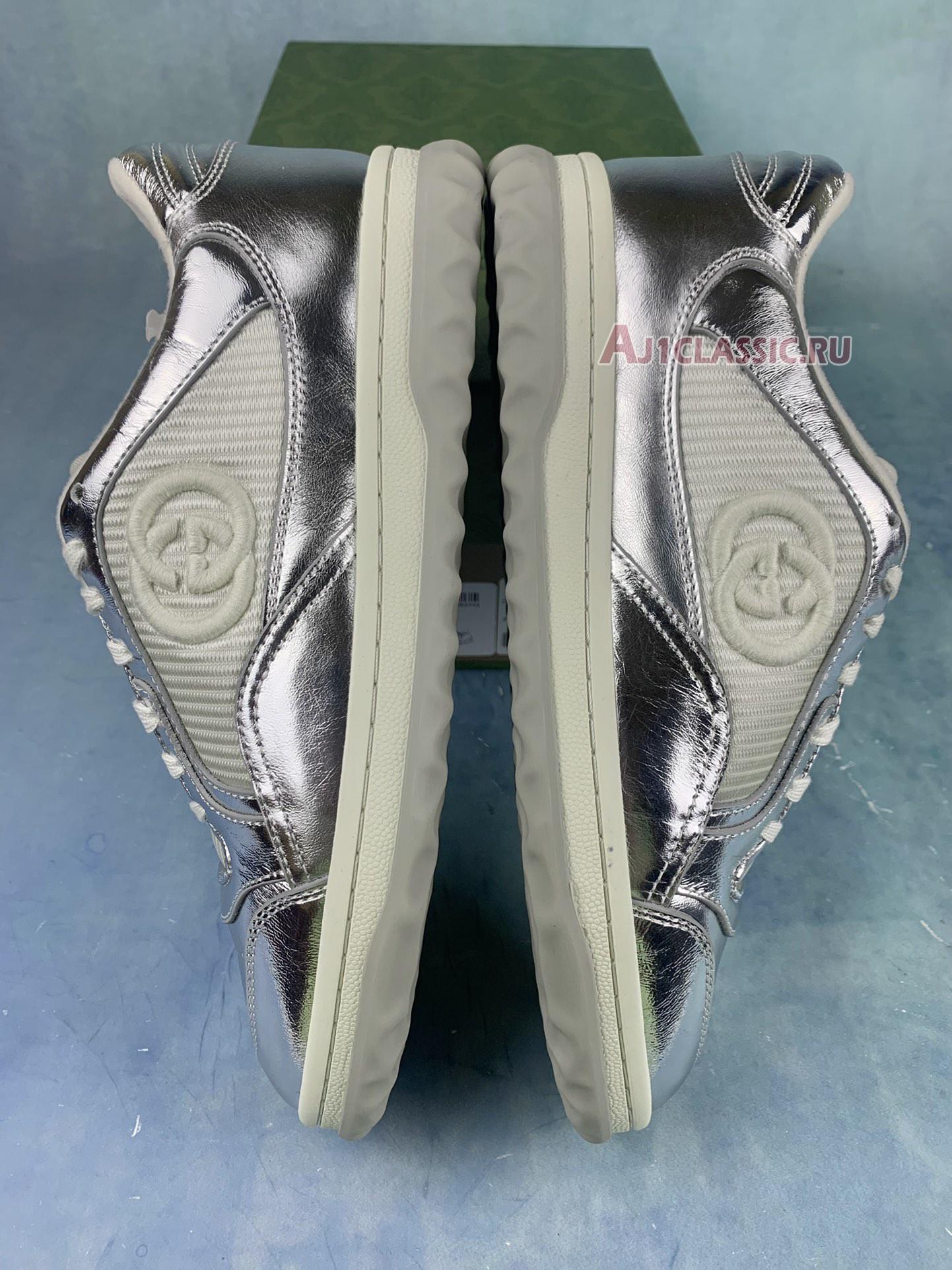 New Gucci MAC80 Sneaker "Metallic Silver" 750834 AACA9 8141 Shoes