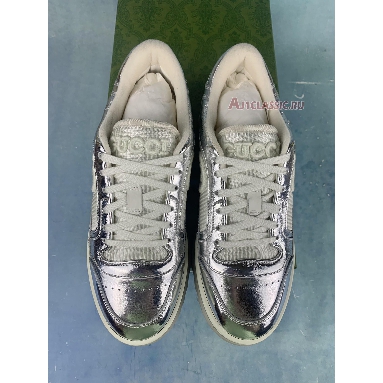 Gucci MAC80 Sneaker Metallic Silver 750834 AACA9 8141 Metallic Silver/Grey Mens Womens Shoes