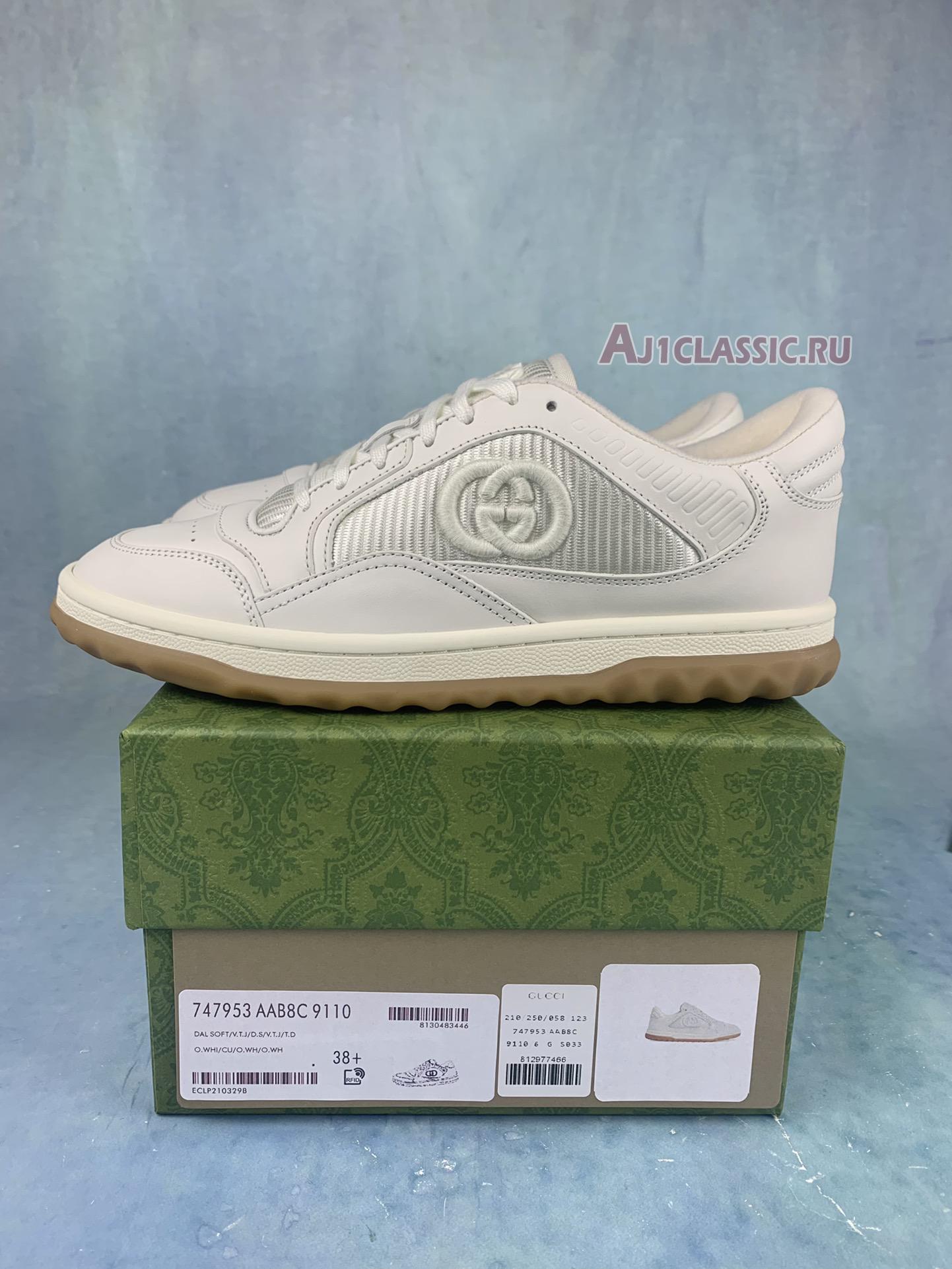 New Gucci MAC80 Sneaker "Off White Gum" 747954 AAB8C 9110 Shoes