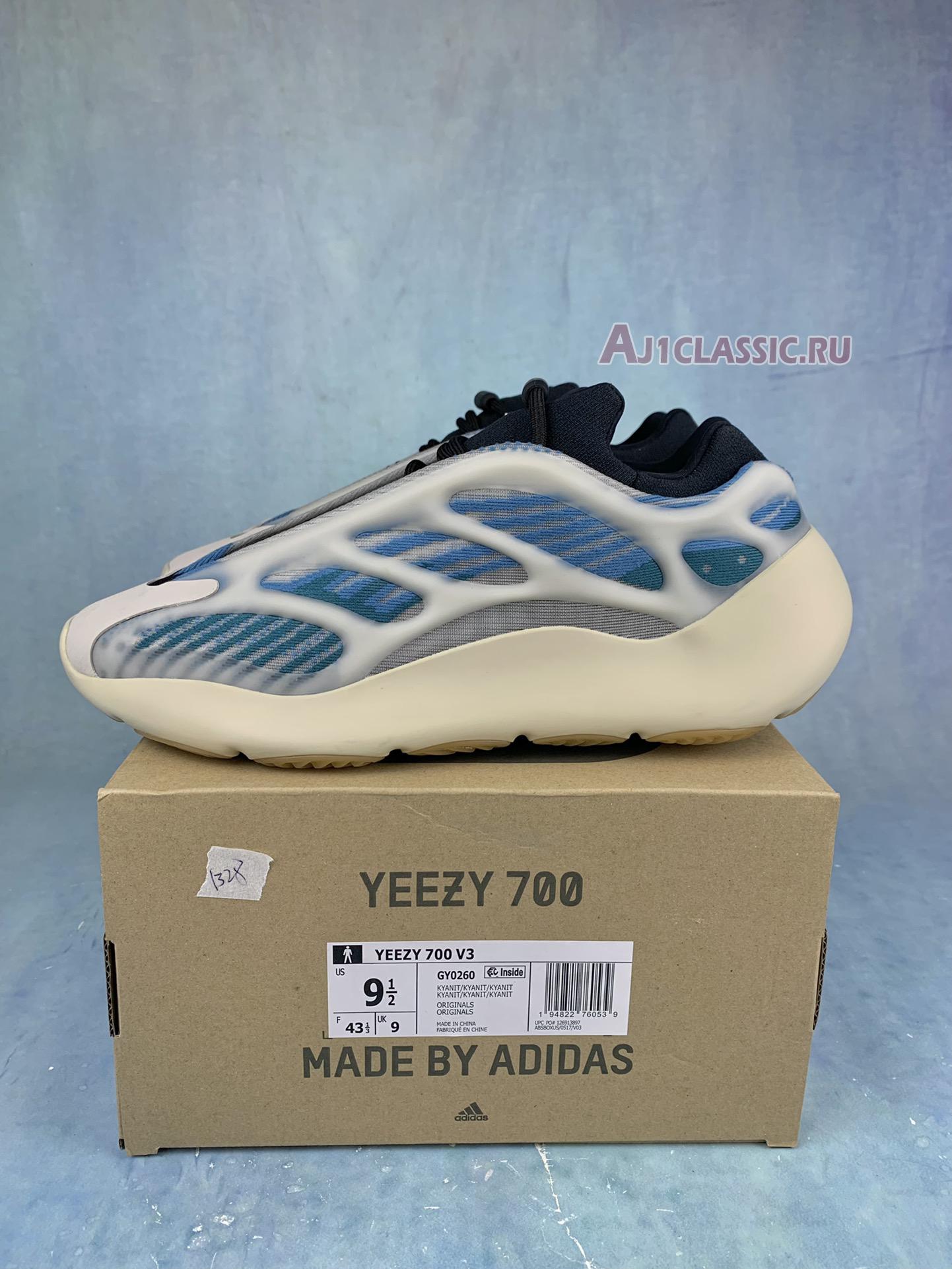 New Adidas Yeezy 700 V3 "Kyanite" GY0260 Shoes