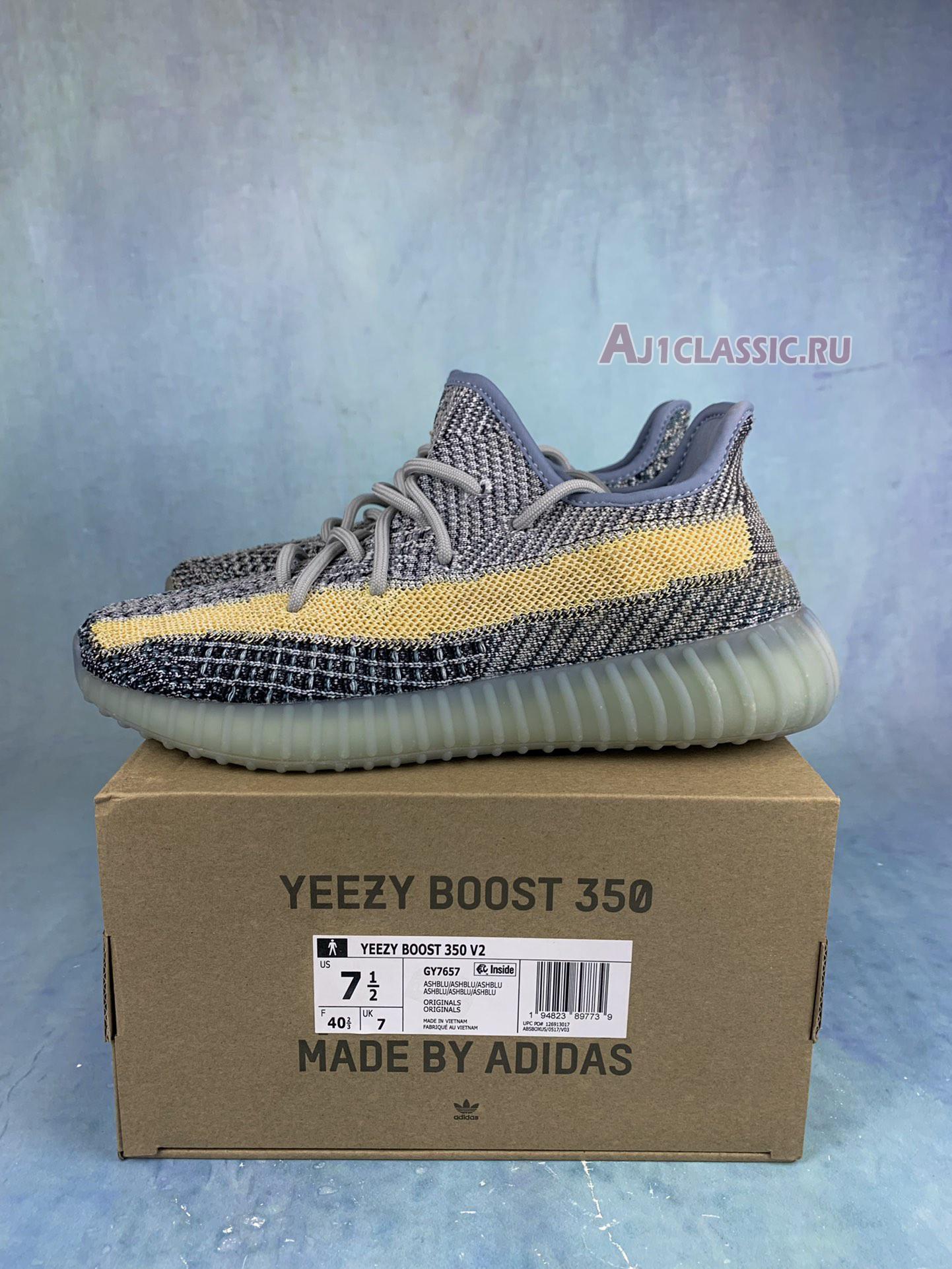 New Adidas Yeezy Boost 350 V2 "Ash Blue" GY7657-2 Shoes