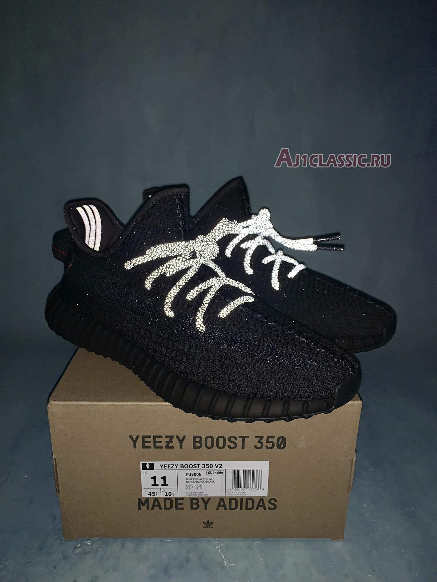 New Adidas Yeezy Boost 350 V2 "Black Non-Reflective" FU9006-2 Shoes