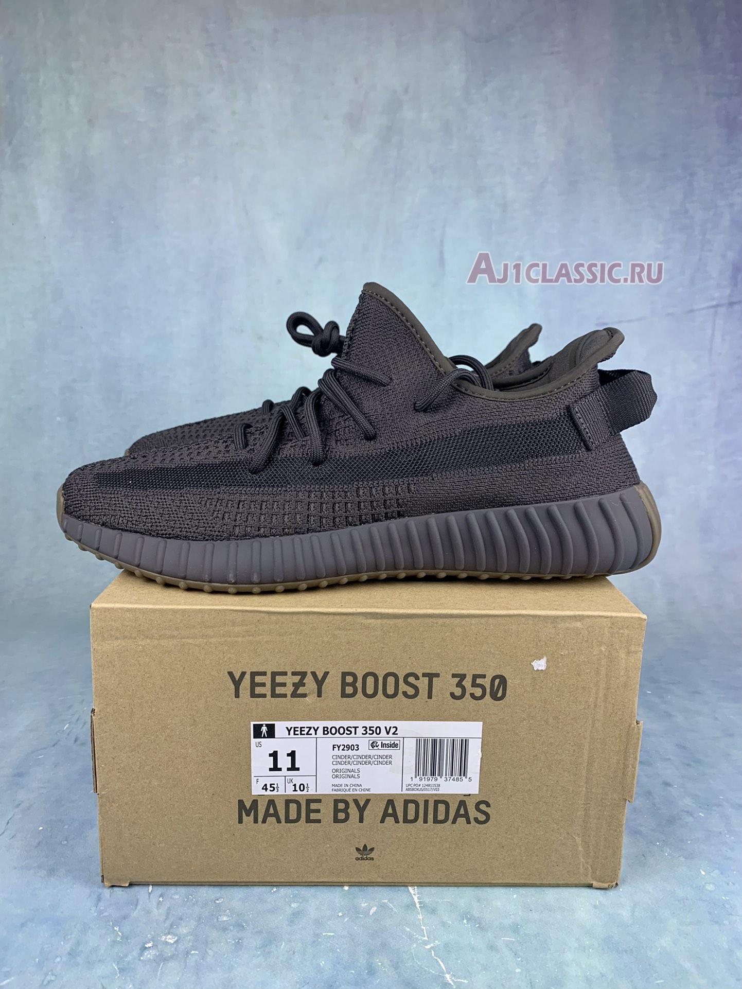 New Adidas Yeezy Boost 350 V2 "Cinder Non-Reflective" FY2903-2 Shoes