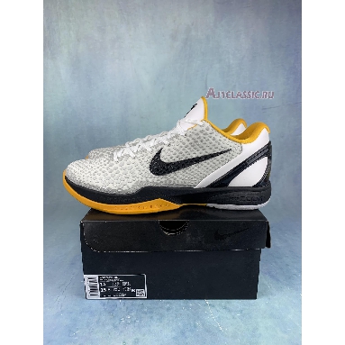 Nike Zoom Kobe 6 Protro White Del Sol CW2190-100 White/Neutral Grey/Del Sol/Black Mens Womens Shoes