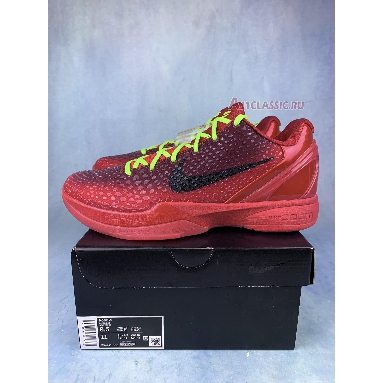 Nike Zoom Kobe 6 Protro Reverse Grinch FV4921-600 Bright Crimson/Black/Electric Green Mens Womens Shoes