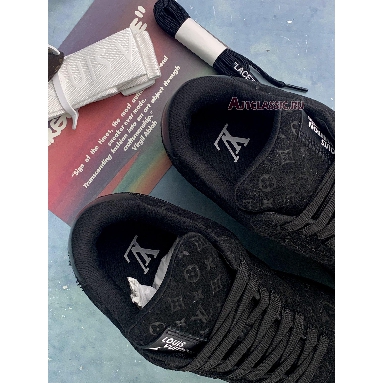 Louis Vuitton x Air Force 1 Low Triple Black 1A9V BLACK LOW Black/Black/Anthracite Mens Womens Shoes