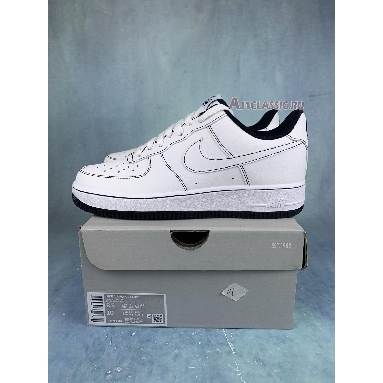 Nike Air Force 1 07 Contrast Stitch CV1724-104-2 White/Black/White Mens Womens Shoes